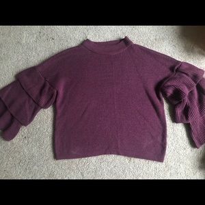 Poof Sweater. Burgundy.